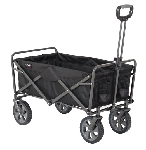 Mac Sports Folding Steel Frame Garden Utility Wagon Cart, Green (for Parts)